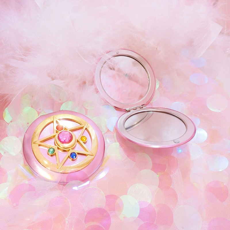Beauty Gems Makeup - Portable Crystal Star Makeup Mirror Anime
