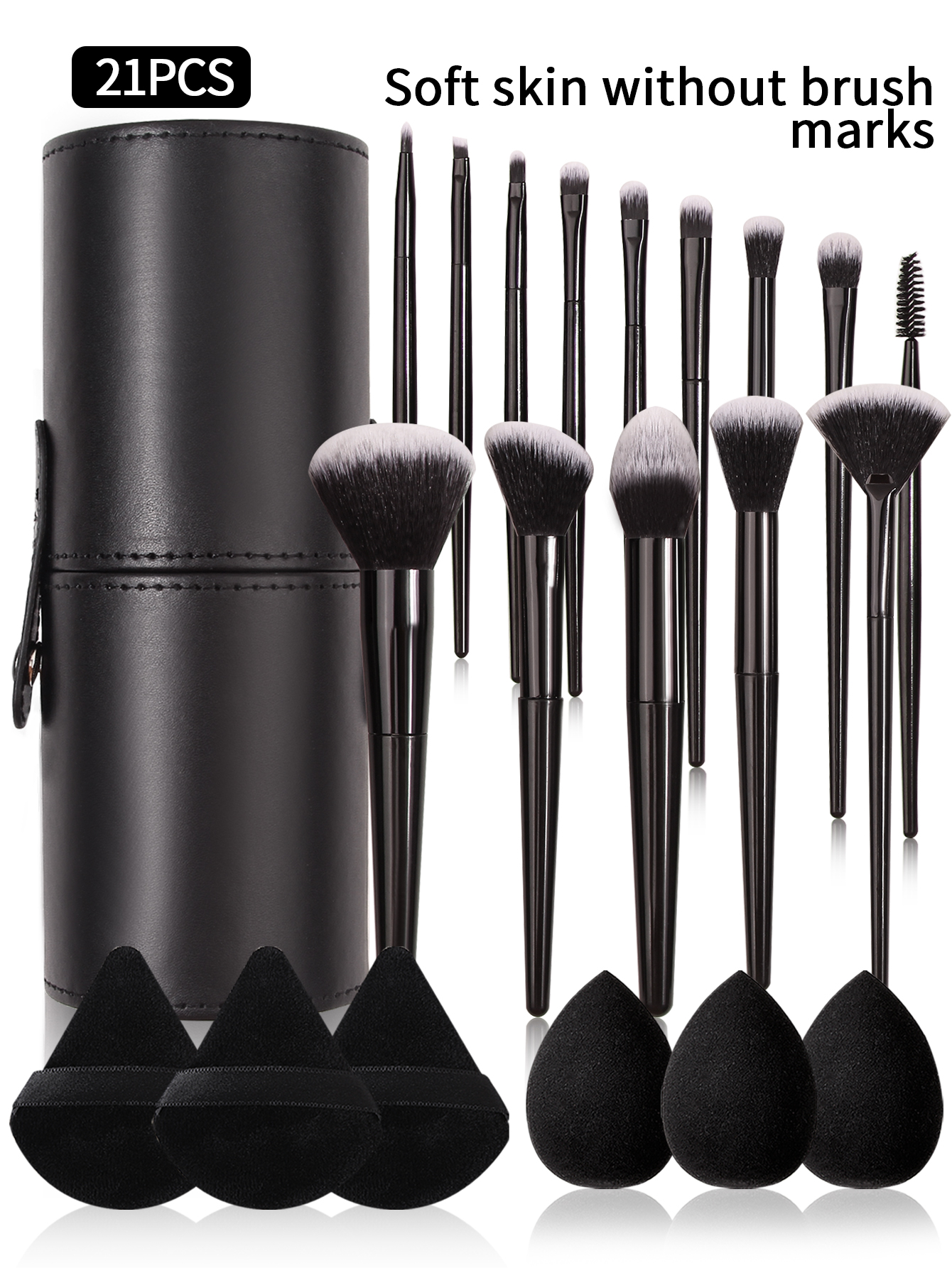 3~21pcs Fashion Makeup Brsuh S - Beauty Makeup Fashion のレビューと価格