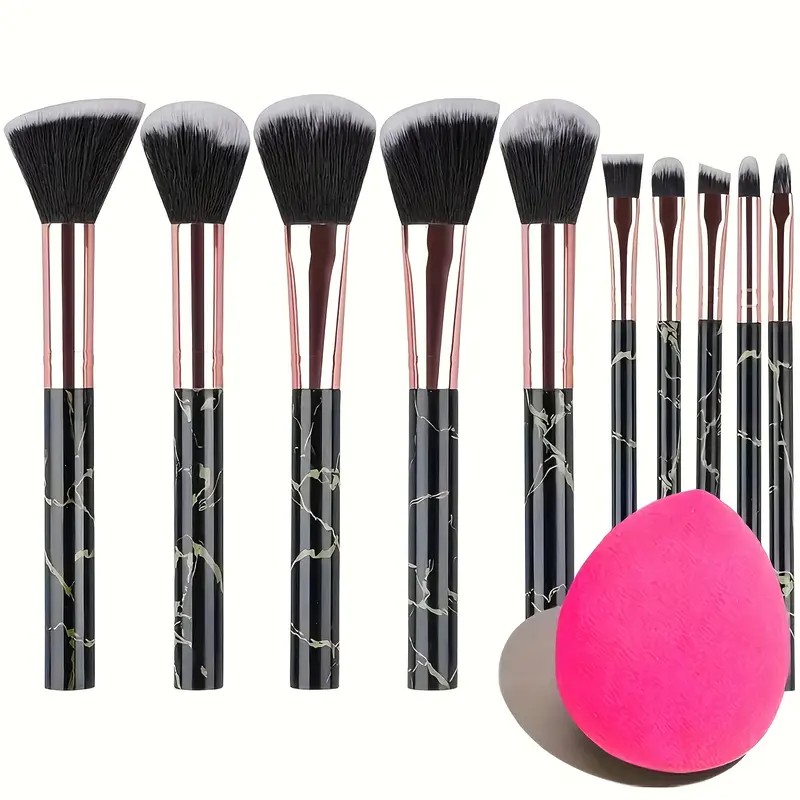 10-Piece Marble Brush Set + Be - Beauty Makeup Gift Sets のレビューと価格