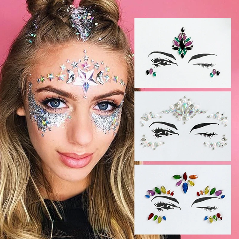 Crystal Face Jewels Tattoo Sti - Beauty Gems Makeup のレビューと価格