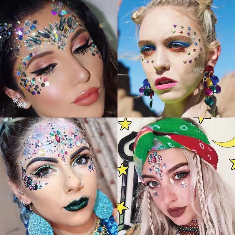 Crystal Face Jewels Tattoo Sti - Beauty Gems Makeup のレビューと価格