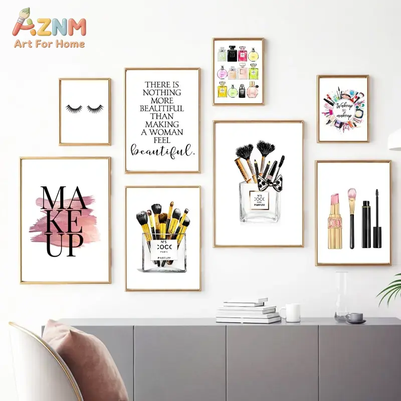 AZNM Pink Fashion Makeup Canva - Beauty Makeup Quotes のレビューと価格
