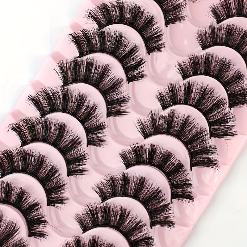 10 Pairs Faux Mink False Eyela - Beauty Full Makeup のレビューと価格