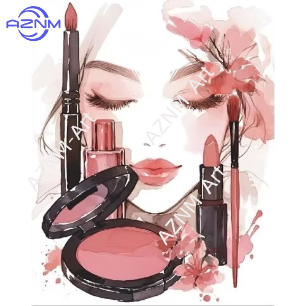 1/4PCS ，Pink Makeup Wall Art P - Beauty Makeup Pictures のレビューと価格