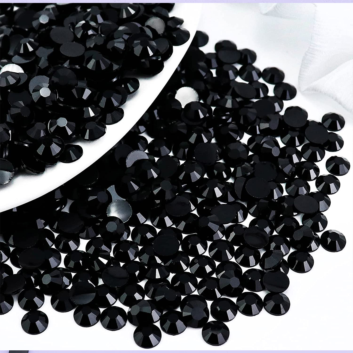 6000PCS Black Resin Rhinestone - Beauty Gems Makeup のレビューと価格