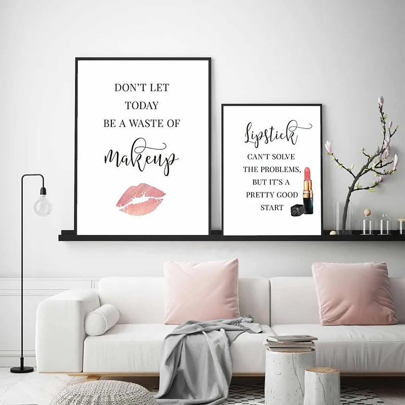 Makeup Quotes Poster Eyelash E - Beauty Makeup Quotes のレビューと価格