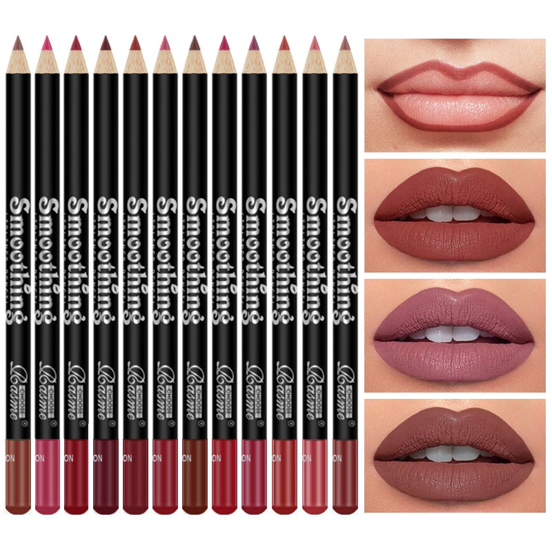 12 Color Nude Matte Lipstick P - Lip Liner Pencil のレビューと価格