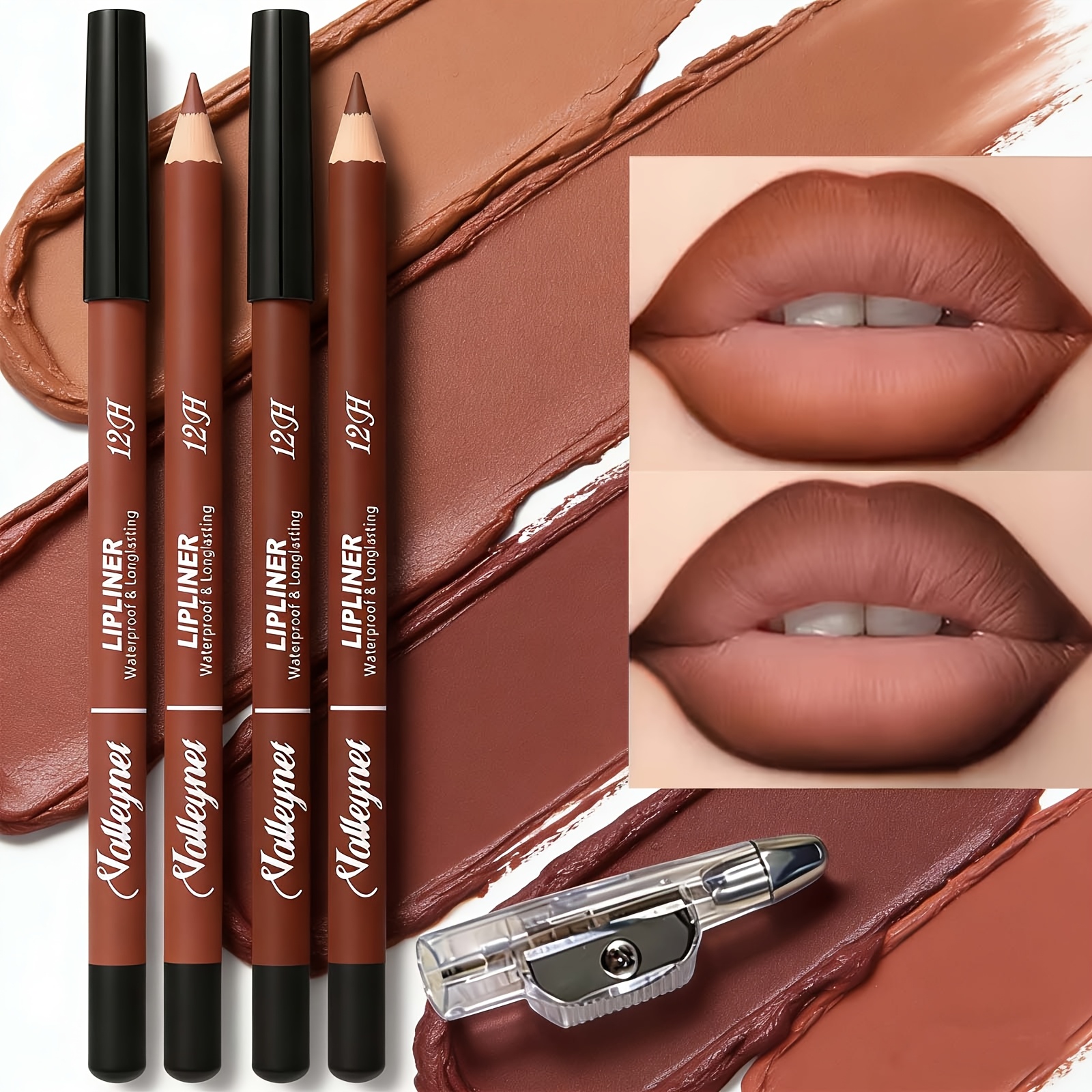 2 Lipliner Pens+1 Pencil Sharp - Lip Liner Pencil のレビューと価格