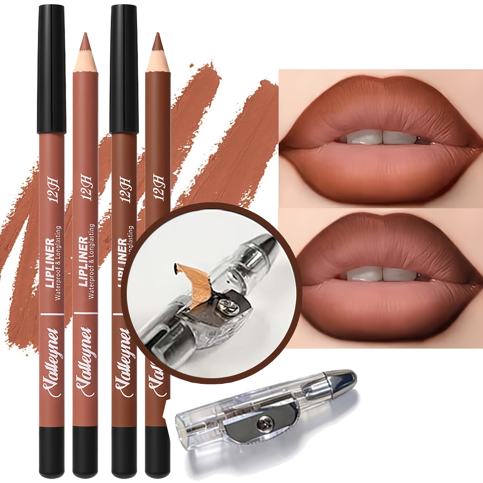 2 Lipliner Pens+1 Pencil Sharp - Lip Liner Pencil のレビューと価格