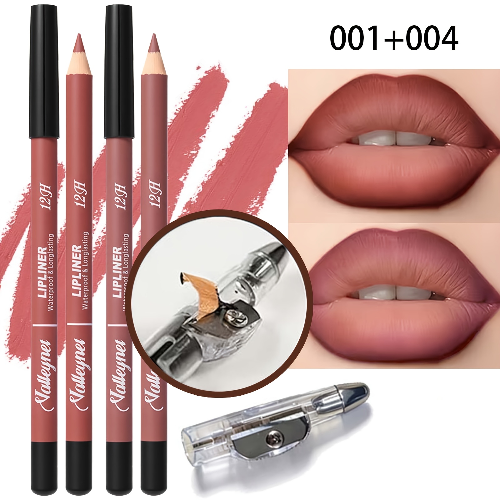 2 Lipliner Pens+1 Pencil Sharp - Lip Liner Pencil のレビューと価格