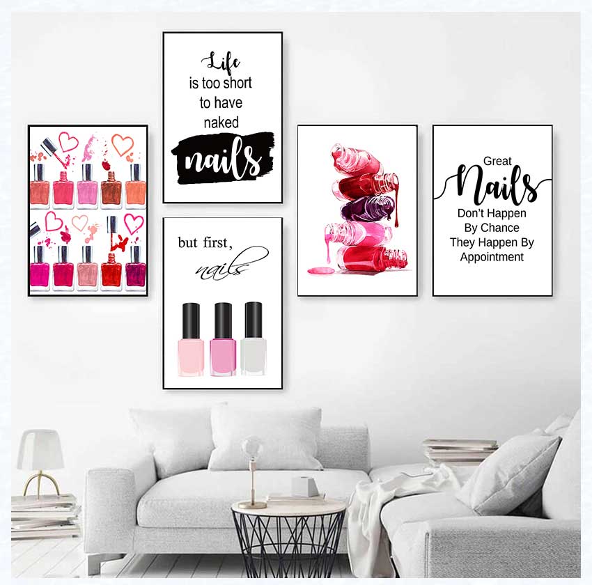 Art Posters and Prints Nail Te - Beauty Makeup Quotes のレビューと価格