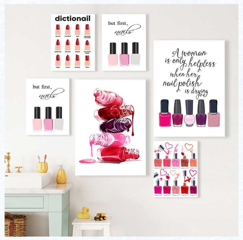 Art Posters and Prints Nail Te - Beauty Makeup Quotes のレビューと価格
