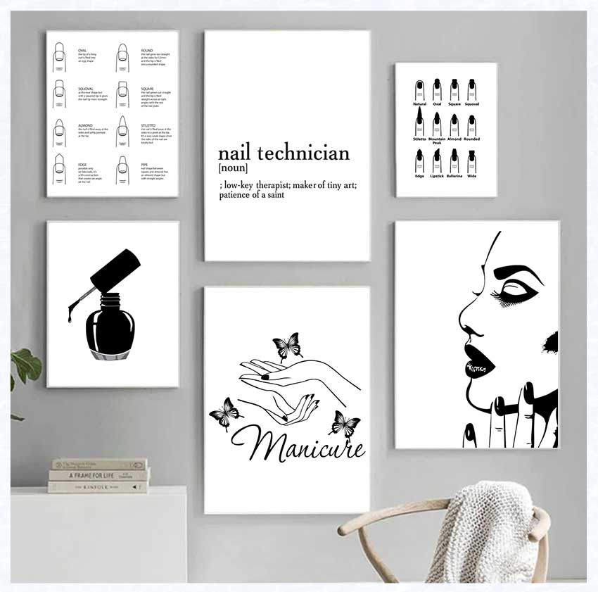 Art Posters and Prints Nail Te - Beauty Makeup Quotes のレビューと価格