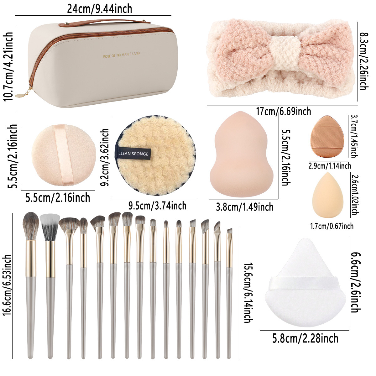 Leather Handle Bag with 36 Pcs - Beauty Makeup Gift Sets のレビューと価格