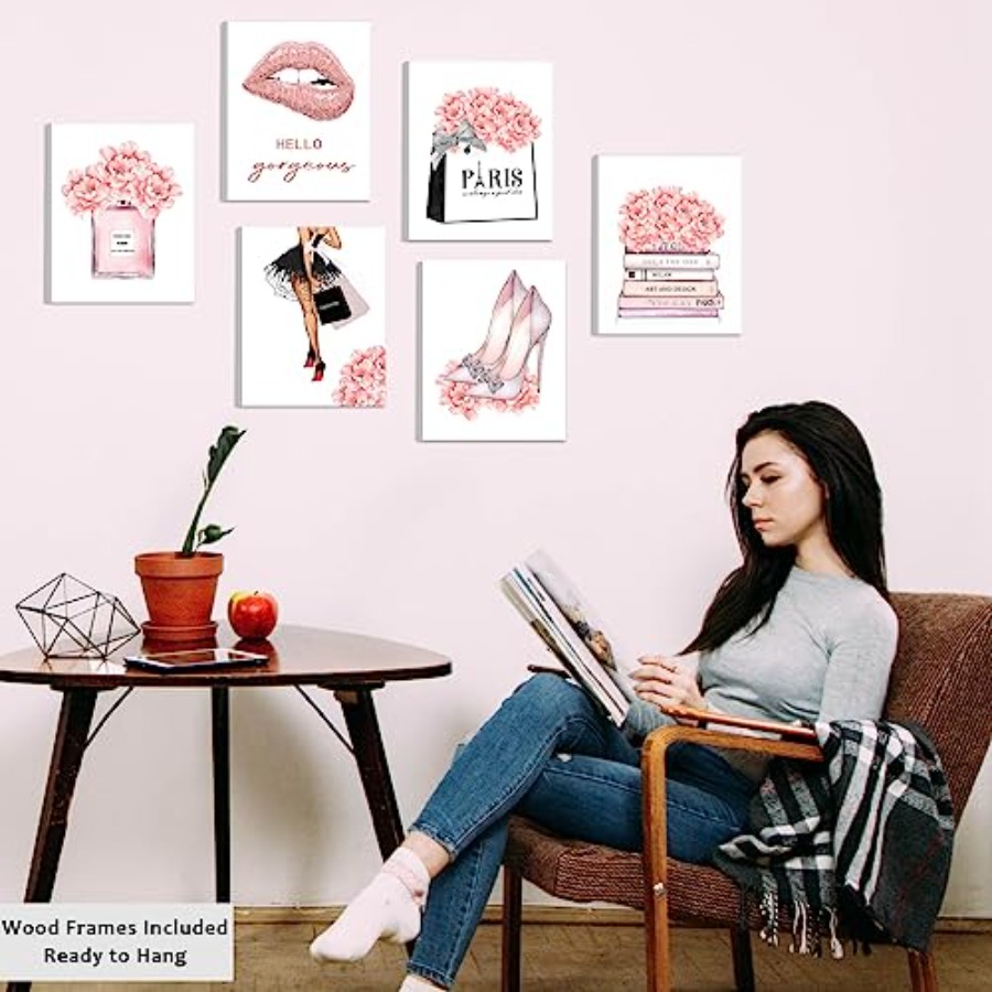 FRAMED Makeup Room Canvas Wall - Beauty Makeup Pictures のレビューと価格