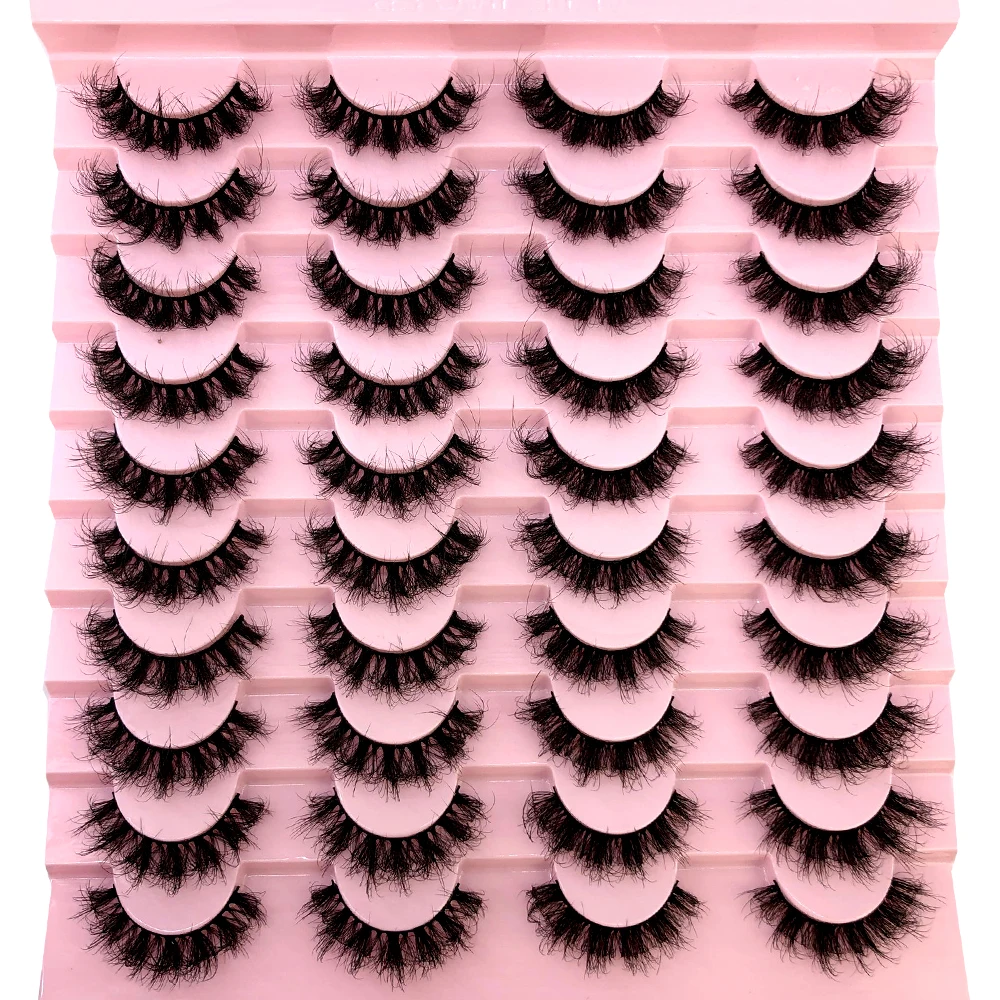 New 20 pairs natural Thick fal - Beauty Full Makeup のレビューと価格