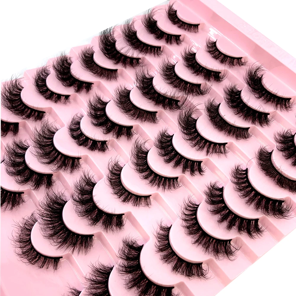 New 20 pairs natural Thick fal - Beauty Full Makeup のレビューと価格