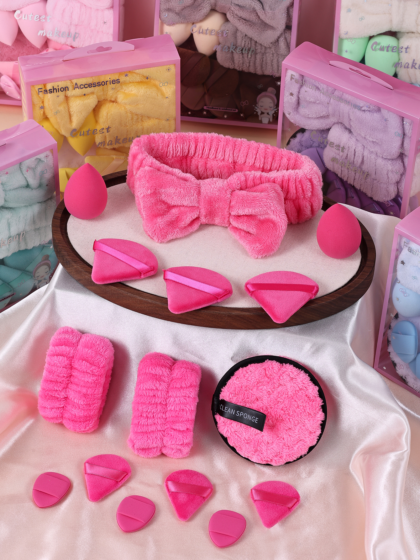 15pcs Women Wash Face Spa Hair - Makeup Beauty Set のレビューと価格