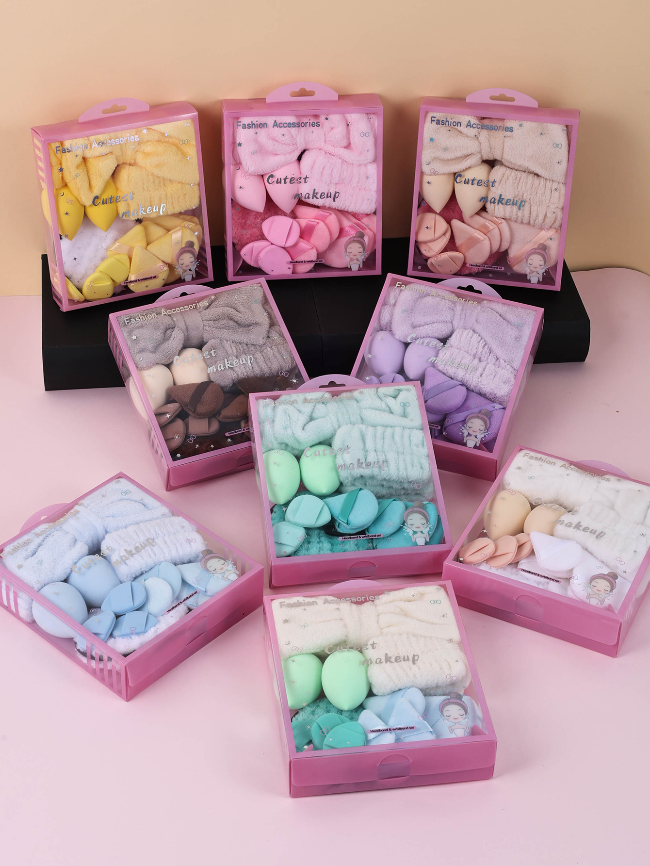 15pcs Women Wash Face Spa Hair - Makeup Beauty Set のレビューと価格