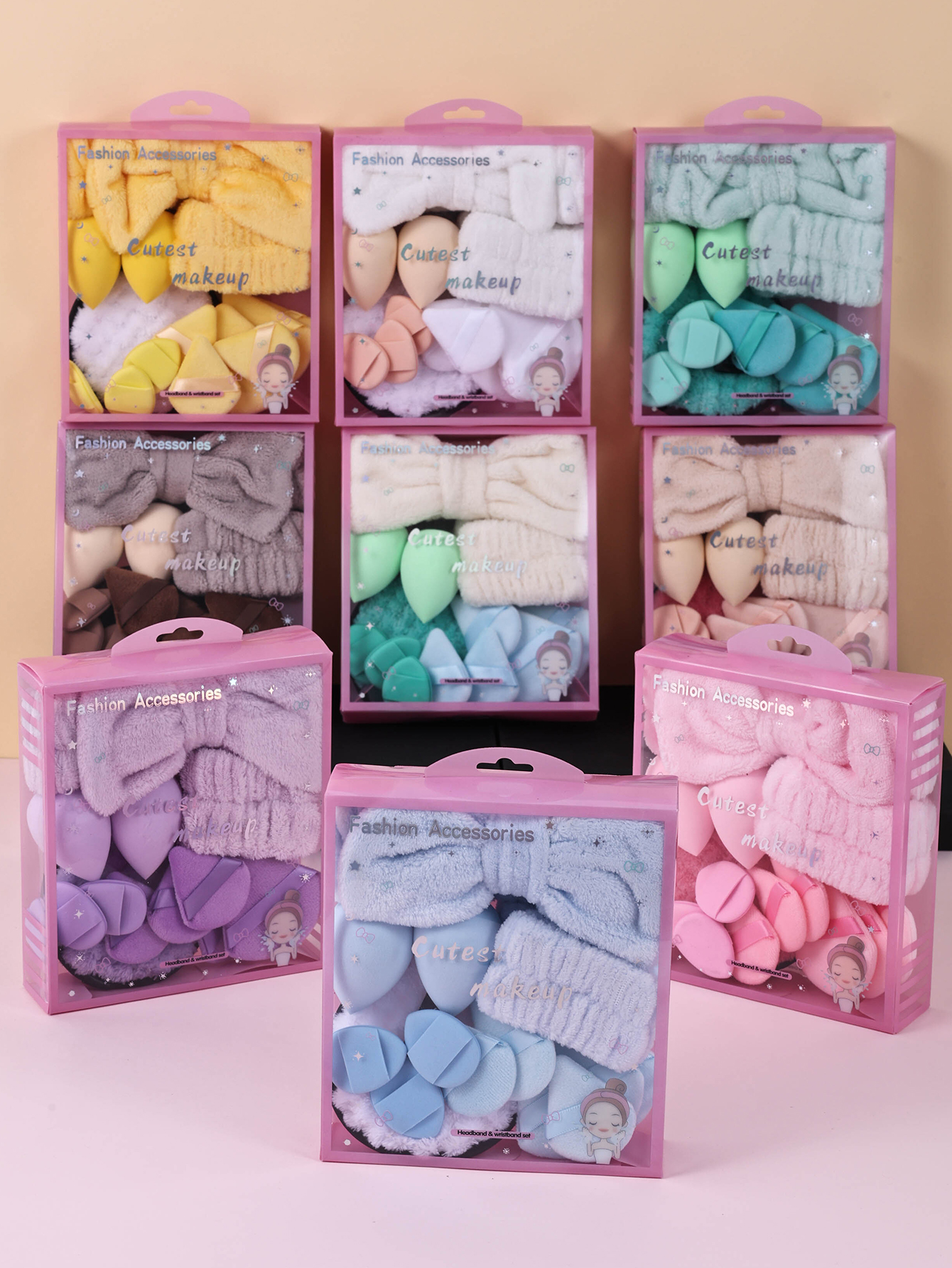 15pcs Women Wash Face Spa Hair - Makeup Beauty Set のレビューと価格