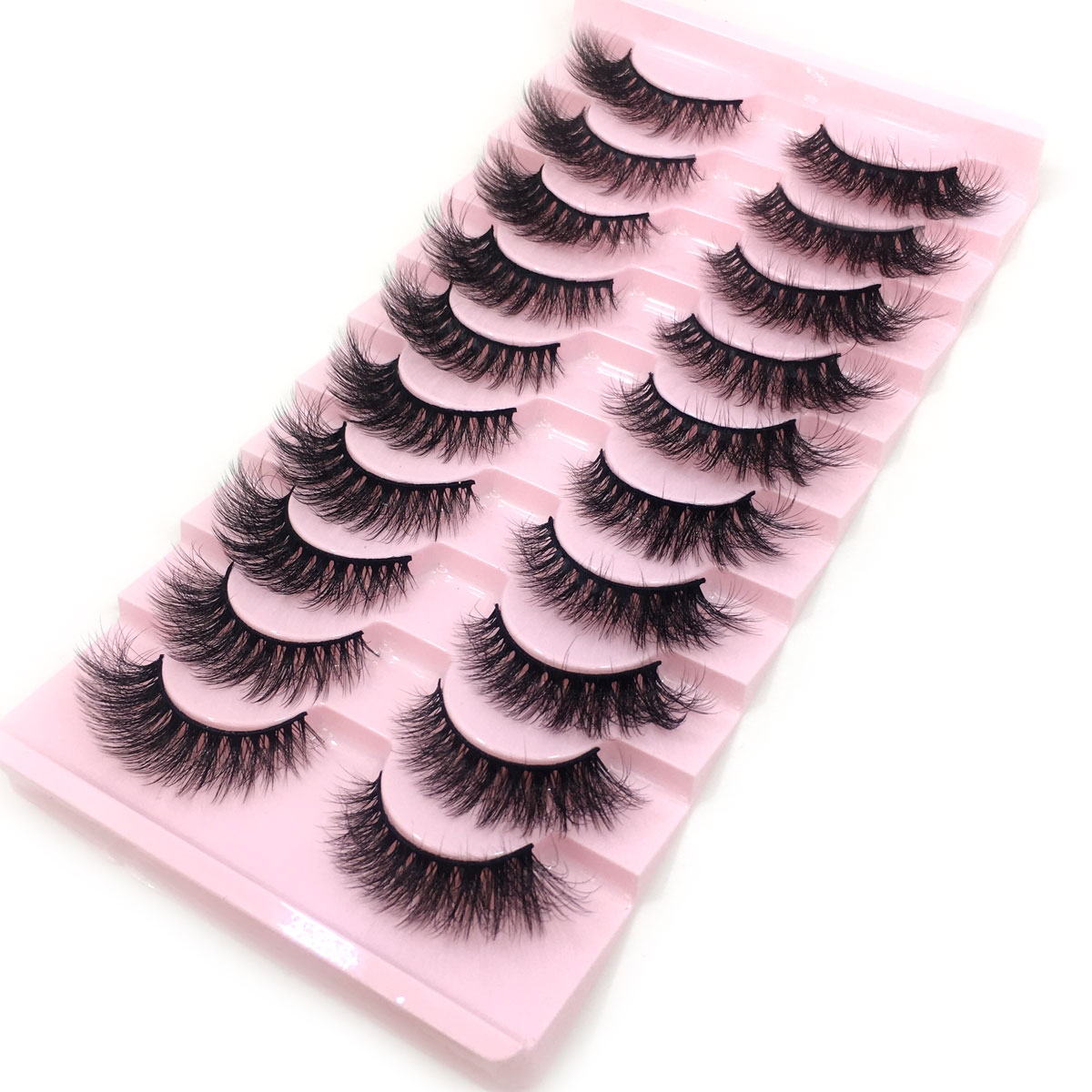 NEW 10 Pairs 6D Faux Mink Eyel - Beauty Full Makeup のレビューと価格