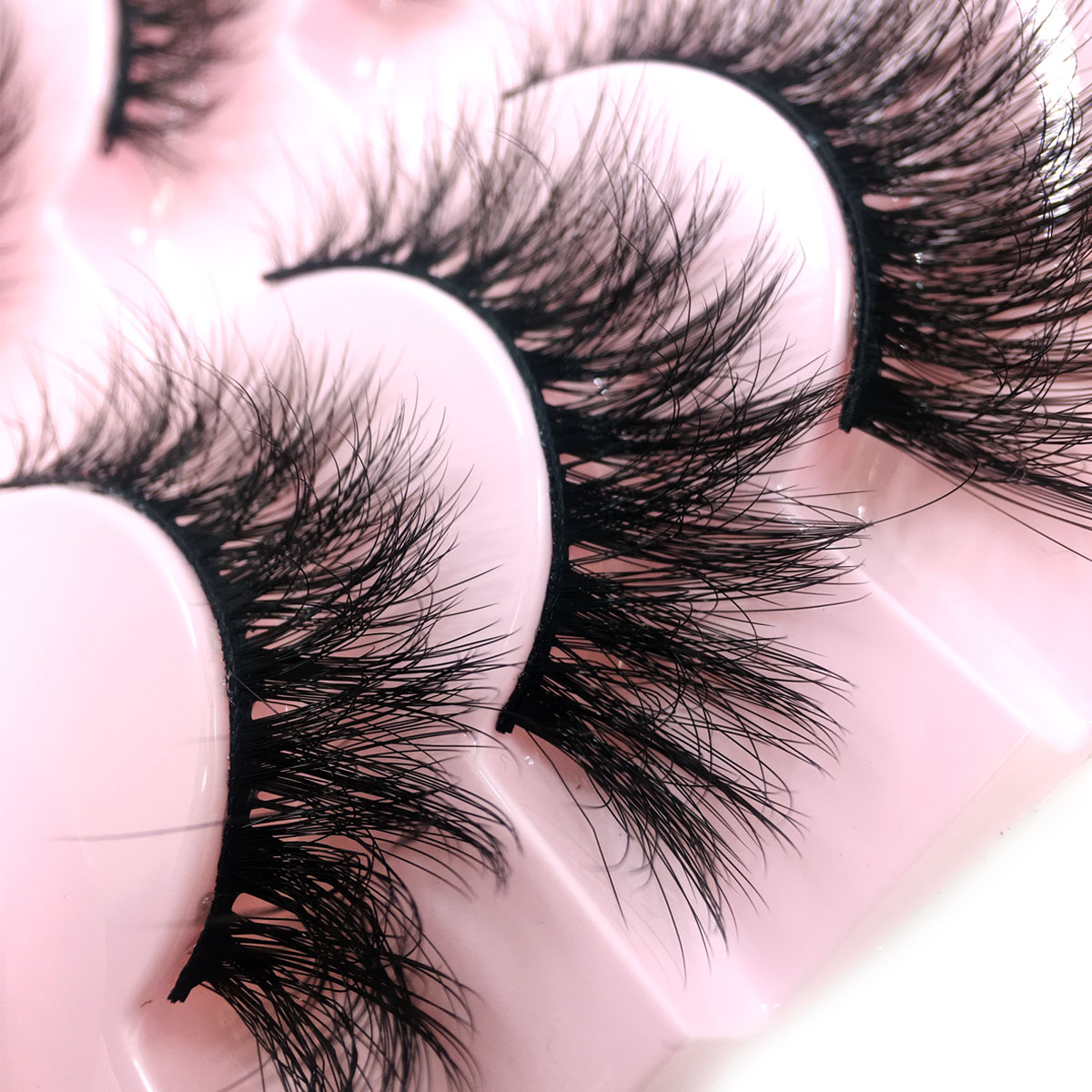NEW 10 Pairs 6D Faux Mink Eyel - Beauty Full Makeup のレビューと価格