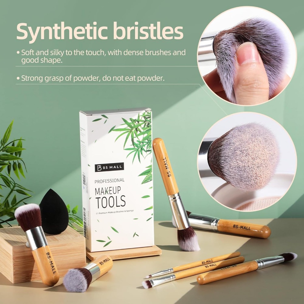BS-MALL Makeup Brush Set 11Pcs - Beauty Makeup Foundation のレビューと価格