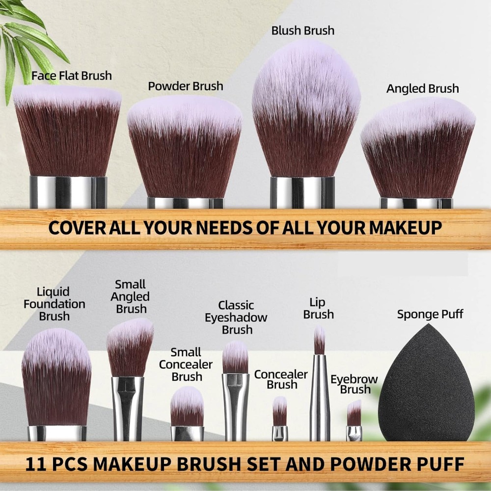 BS-MALL Makeup Brush Set 11Pcs - Beauty Makeup Foundation のレビューと価格