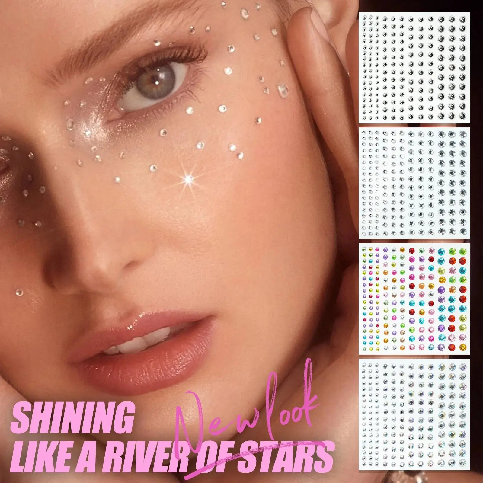 New Laser Face Sticker Eye Mak - Beauty Makeup Pictures のレビューと価格