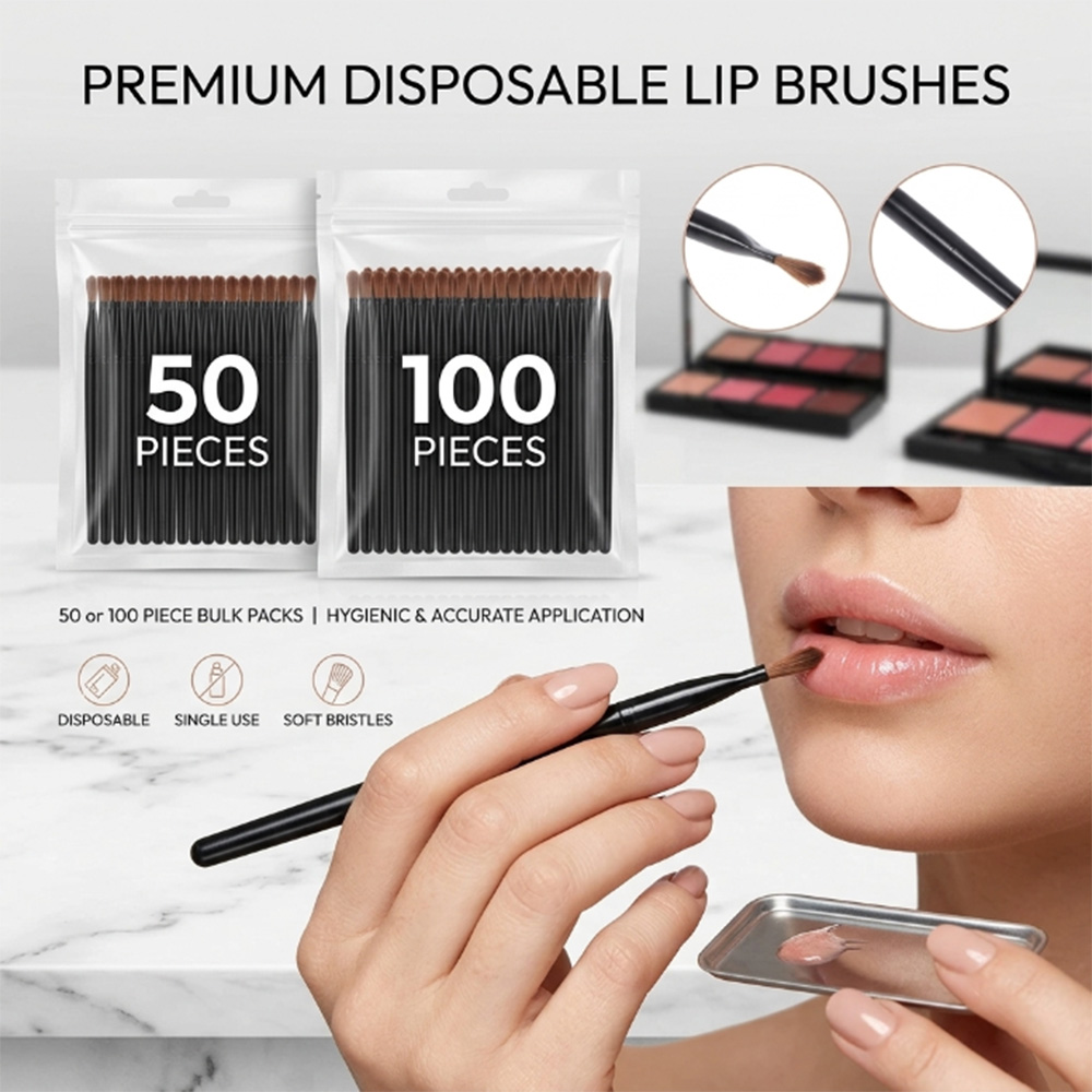 50/100pcs Disposable Lip Brush - Makeup Beauty Set のレビューと価格
