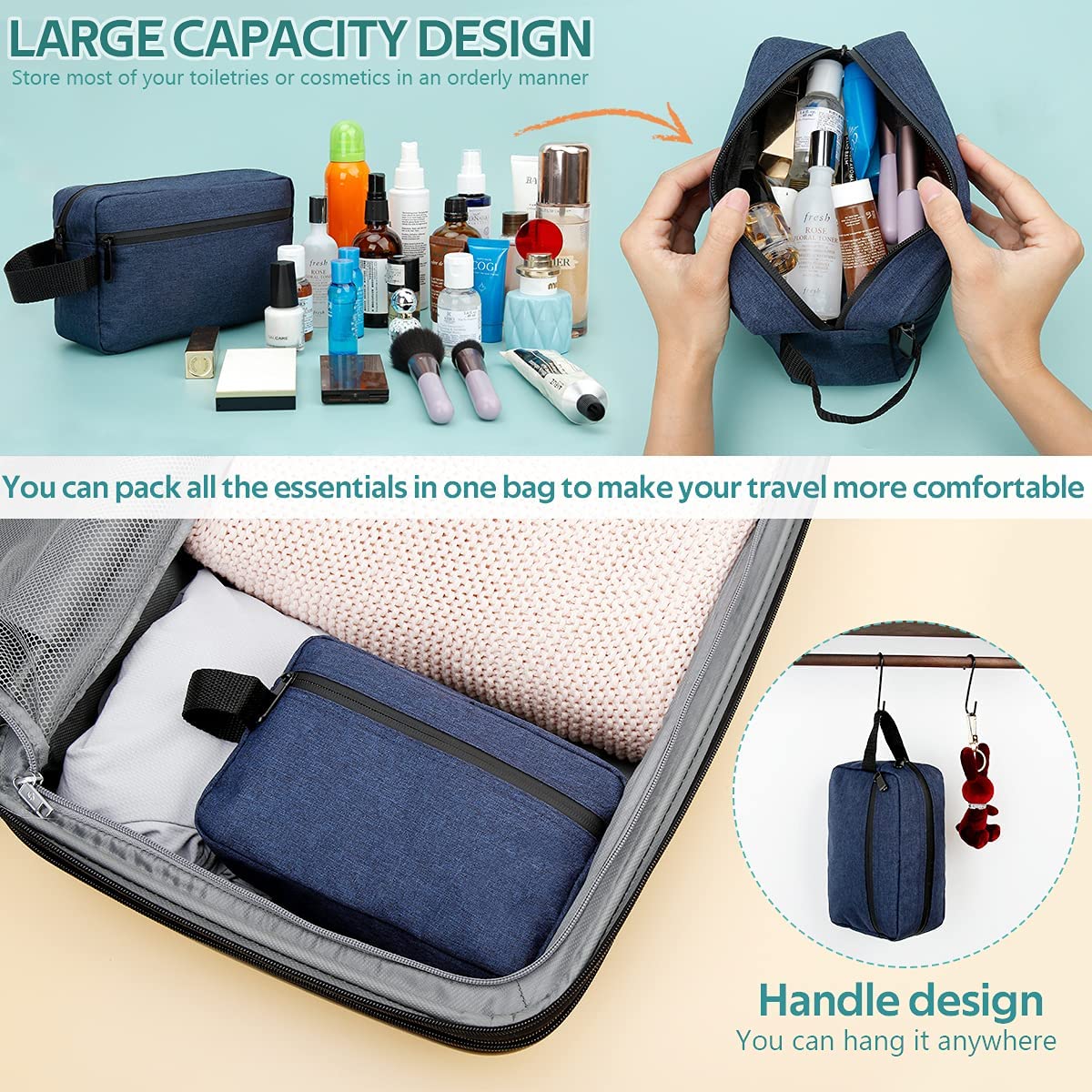 Toiletry Bag Travel Mens Cosme - Makeup Beauty Necessaire のレビューと価格