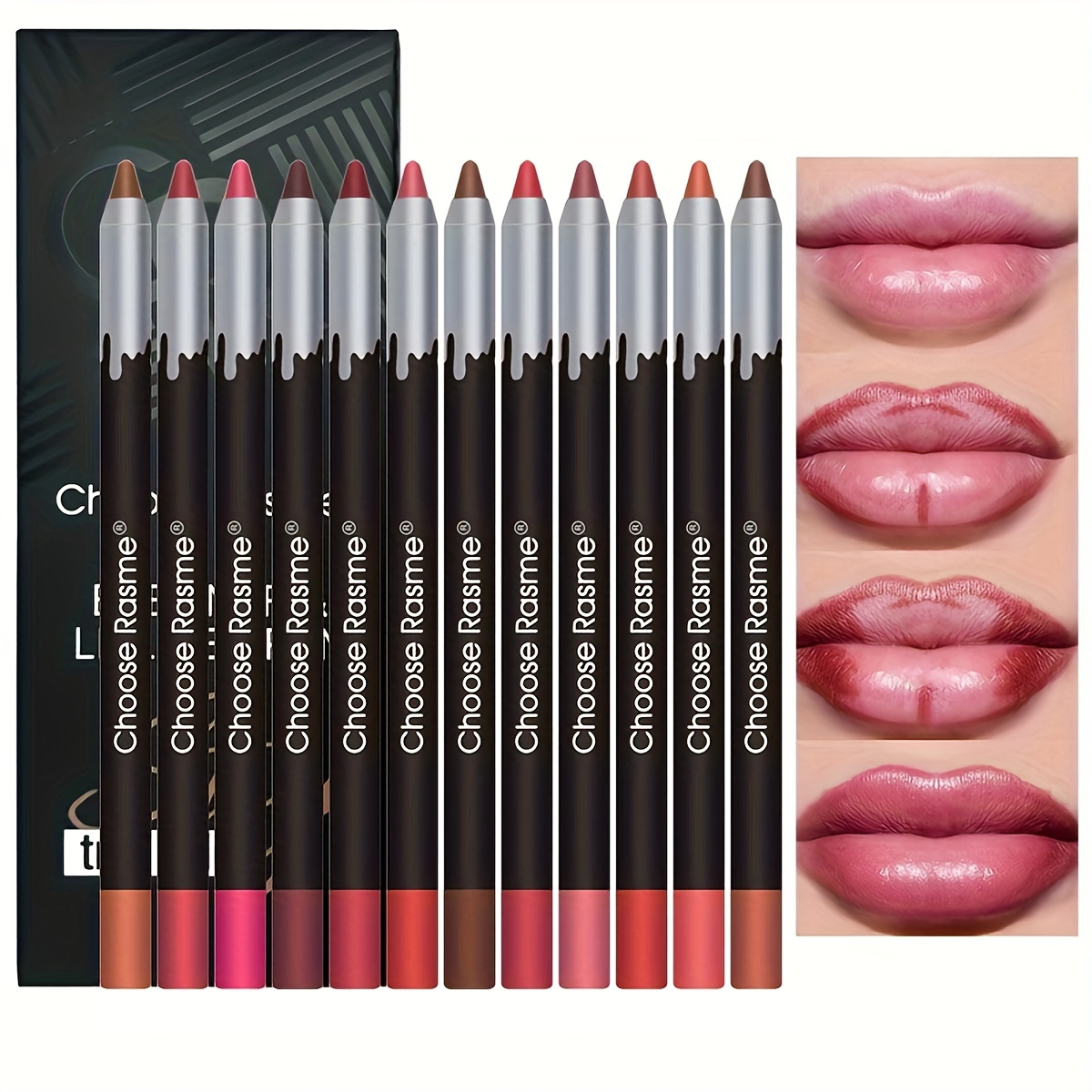 12pc Lip Liner Pencil Set, Lon - Lip Liner Pencil のレビューと価格