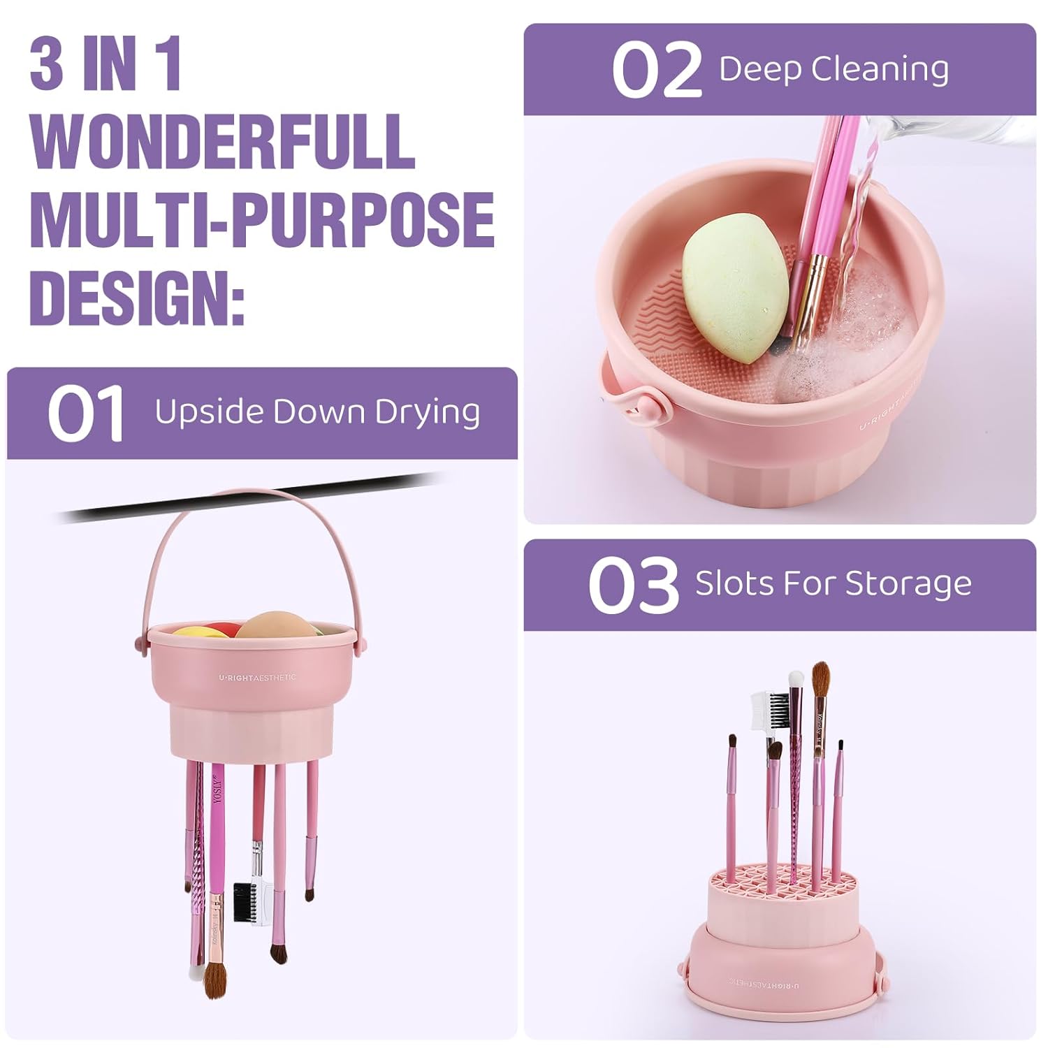 Makeup Brush Cleaning Bowl Bea - Makeup Beauty Set のレビューと価格