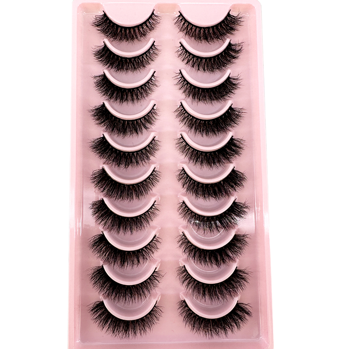 New10 Pairs Natural False Eyel - Beauty Full Makeup のレビューと価格