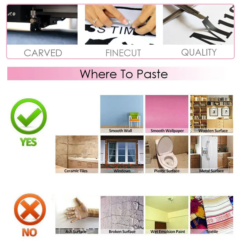 Eyelashes Brows Vinyl Sticker  - Beauty Makeup Quotes のレビューと価格