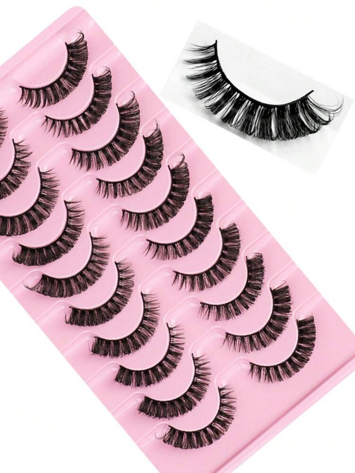 Russian Striped False Eyelashe - Beauty Full Makeup のレビューと価格