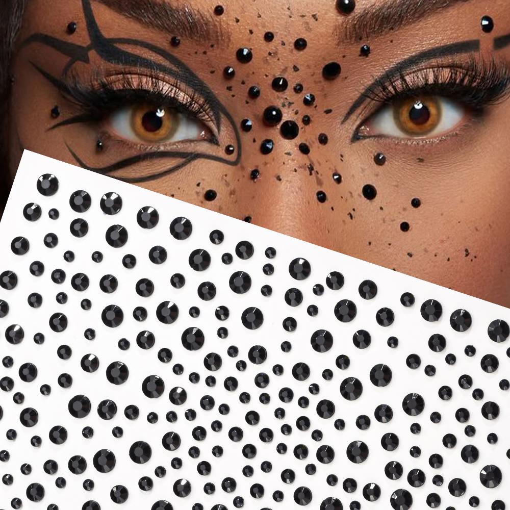 1Sheet 9D Halloween Punk Black - Beauty Gems Makeup のレビューと価格