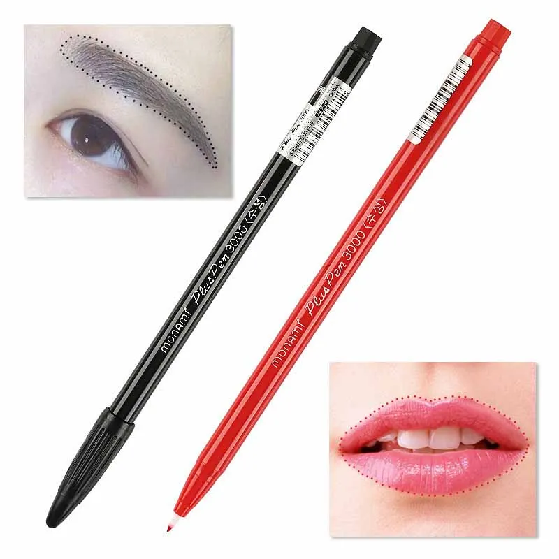 2Pcs Waterproof Tattoo Pencil  - Lip Liner Pencil のレビューと価格