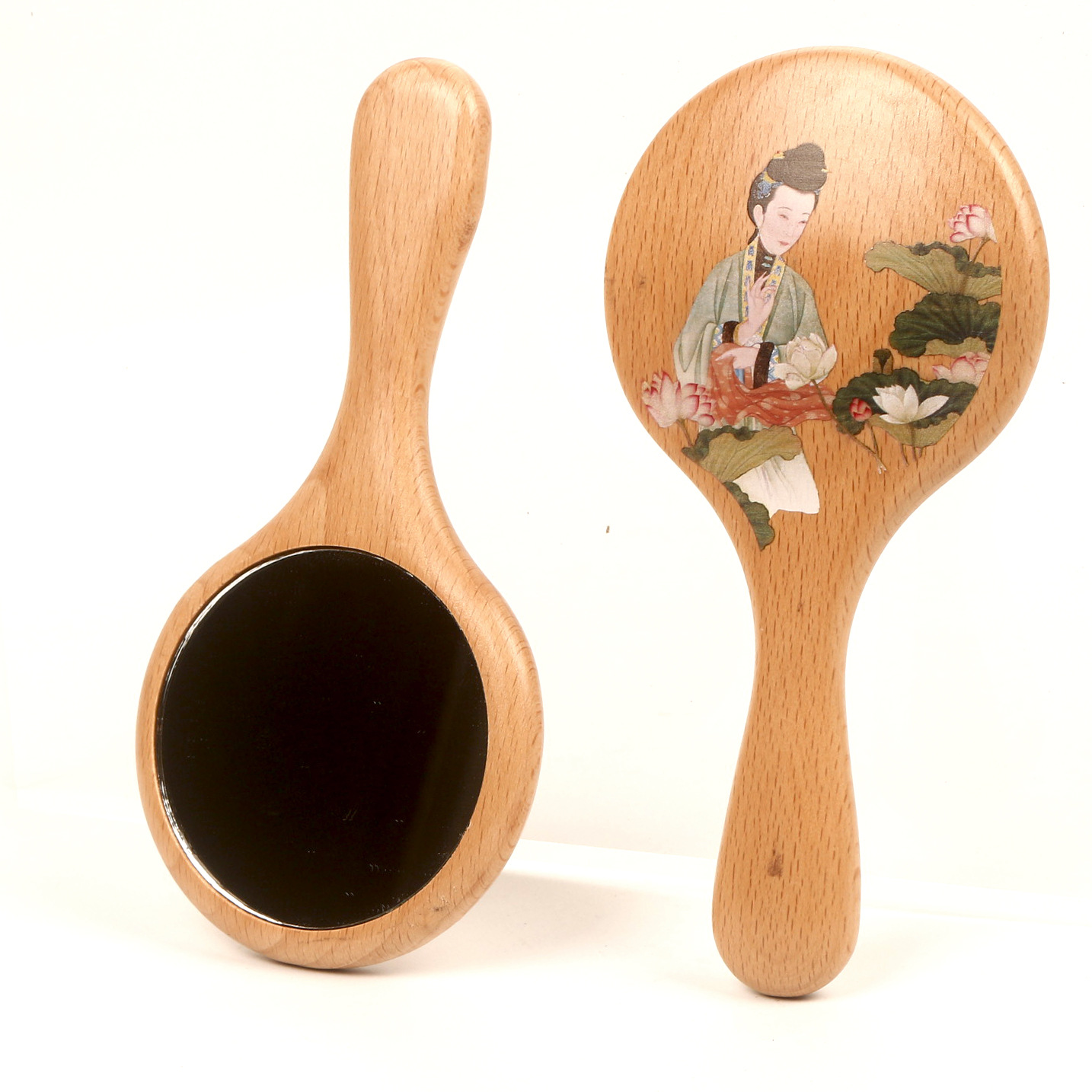 Beech Wood Handle Mirror, Anci - Beauty Makeup Pictures のレビューと価格