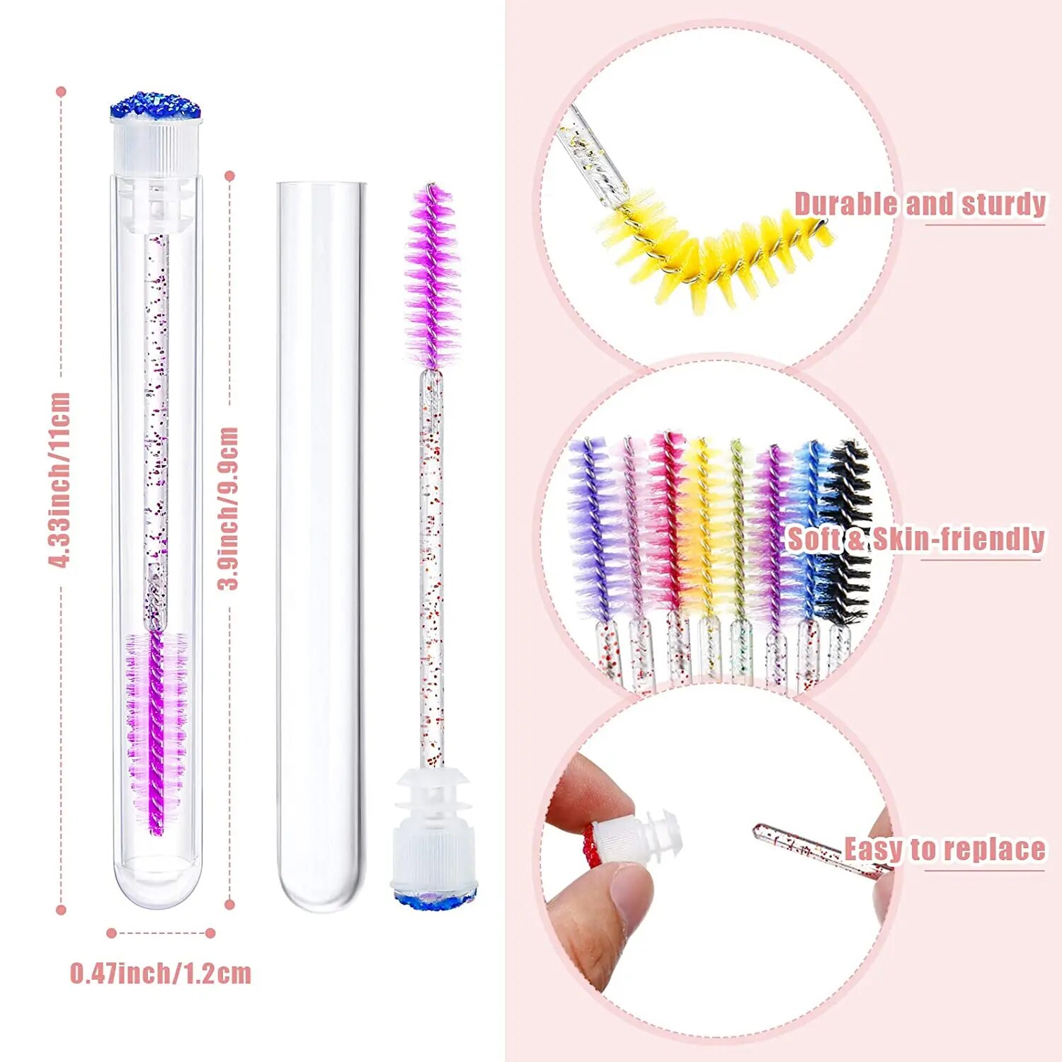 50Pc Reusable Eyebrow Brush Tu - Beauty Makeup Brands のレビューと価格