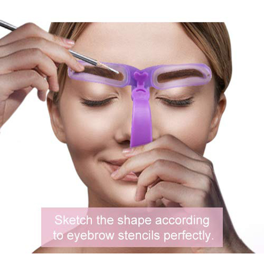 8 In 1 Reusable  Eyebrows Shap - Beauty Makeup Pictures のレビューと価格