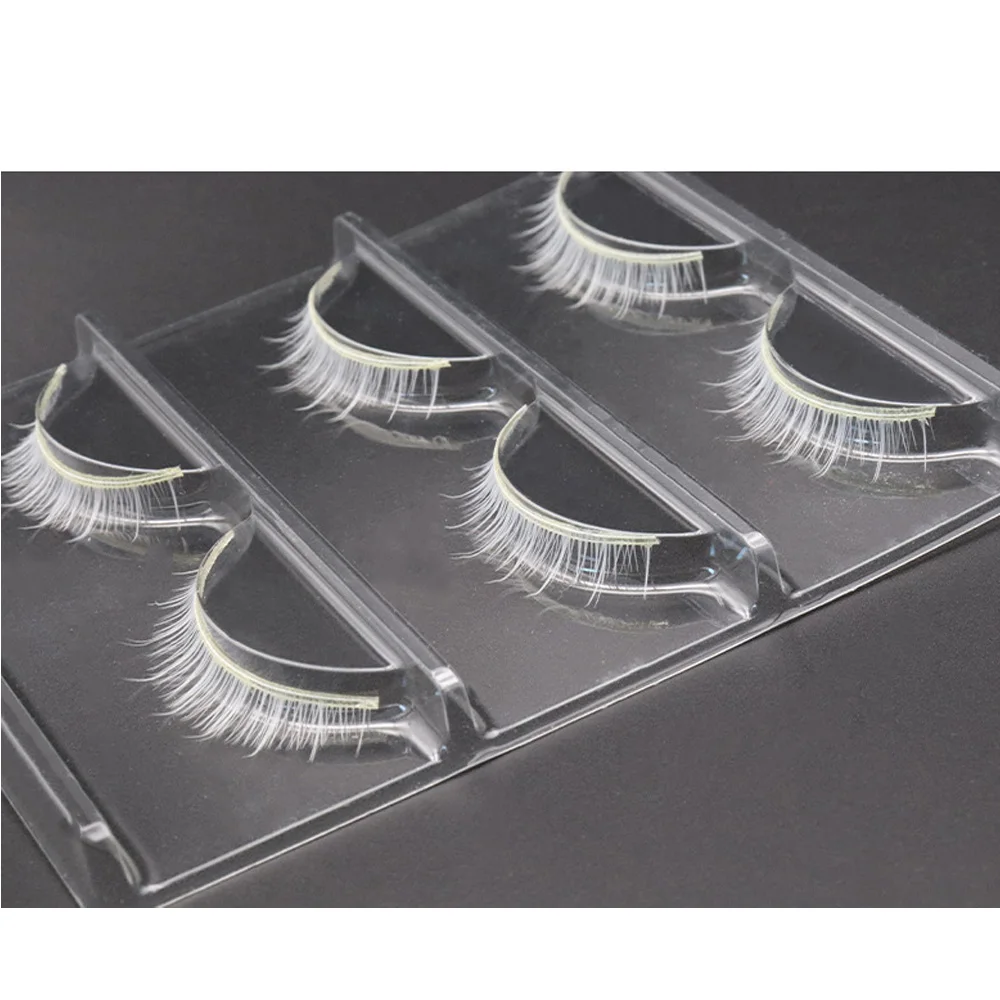 Hot 3pair White Eyelashes Make - Beauty Full Makeup のレビューと価格