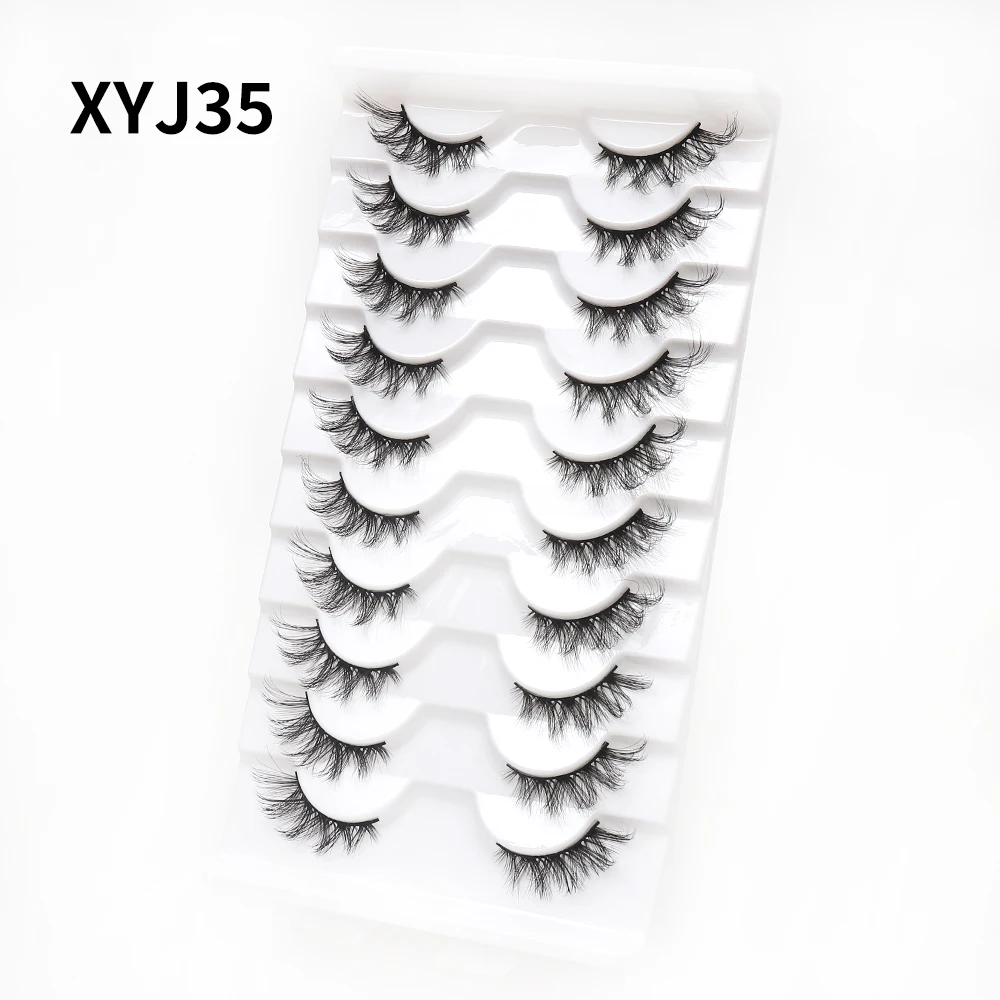 New 10 Pairs half Natural Fals - Beauty Full Makeup のレビューと価格