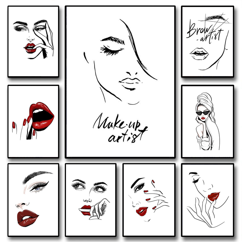 Fashion Makeup Poster Sexy Bea - Beauty Makeup Quotes のレビューと価格