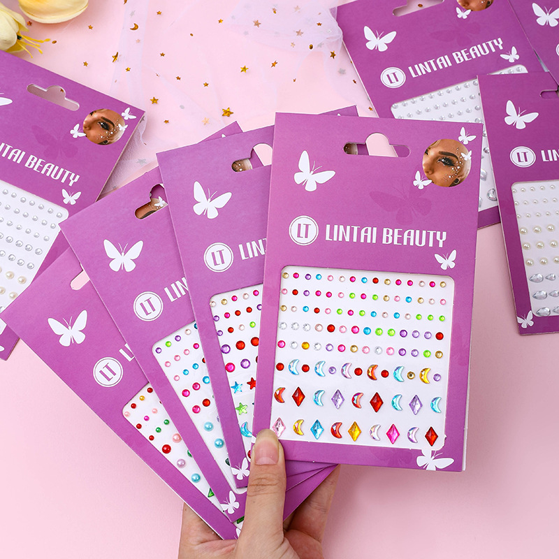 Hot Selling Face Gems Stickers - Beauty Gems Makeup のレビューと価格