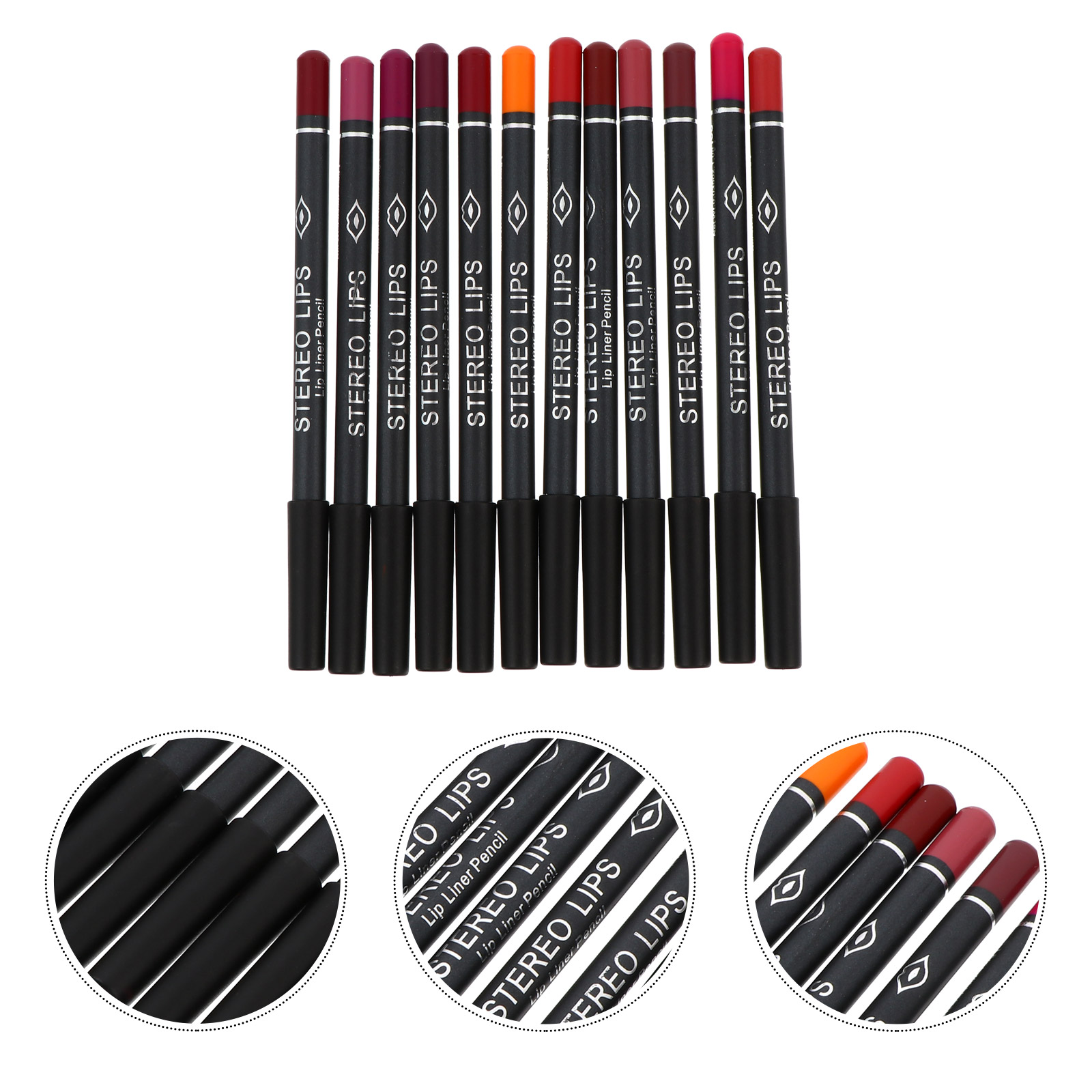 12 Pcs Lip Liner Wood Material - Lip Liner Pencil のレビューと価格