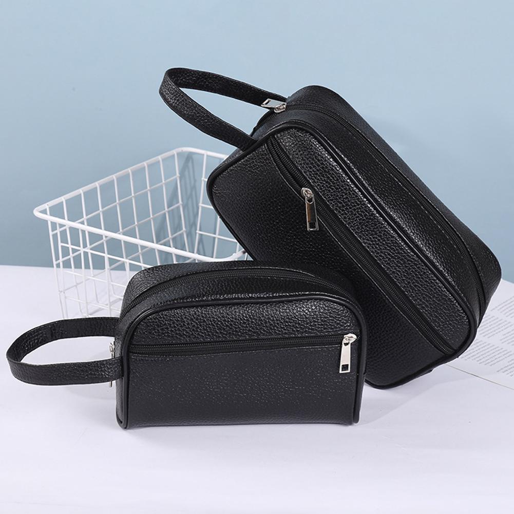 Travel Mens Toiletry Bag PU Le - Makeup Beauty Necessaire のレビューと価格