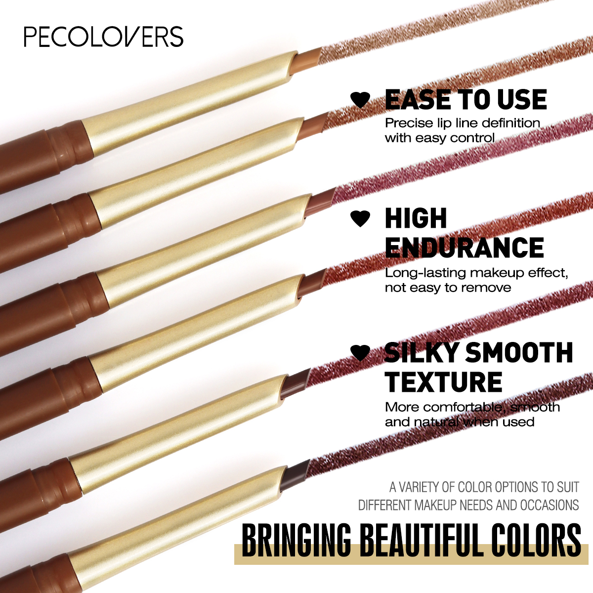 1pc Matte Lip Liner Pencil - S - Lip Liner Pencil のレビューと価格