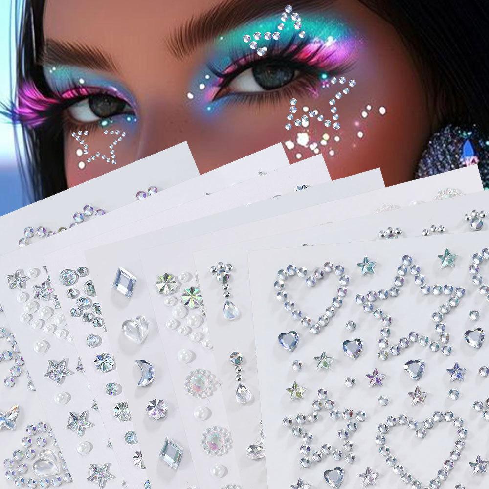 1 Sheet 3D Aurora Crystal Rhin - Beauty Gems Makeup のレビューと価格