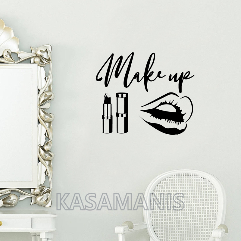 MakeUp Quote Wall Art Decals B - Beauty Makeup Quotes のレビューと価格
